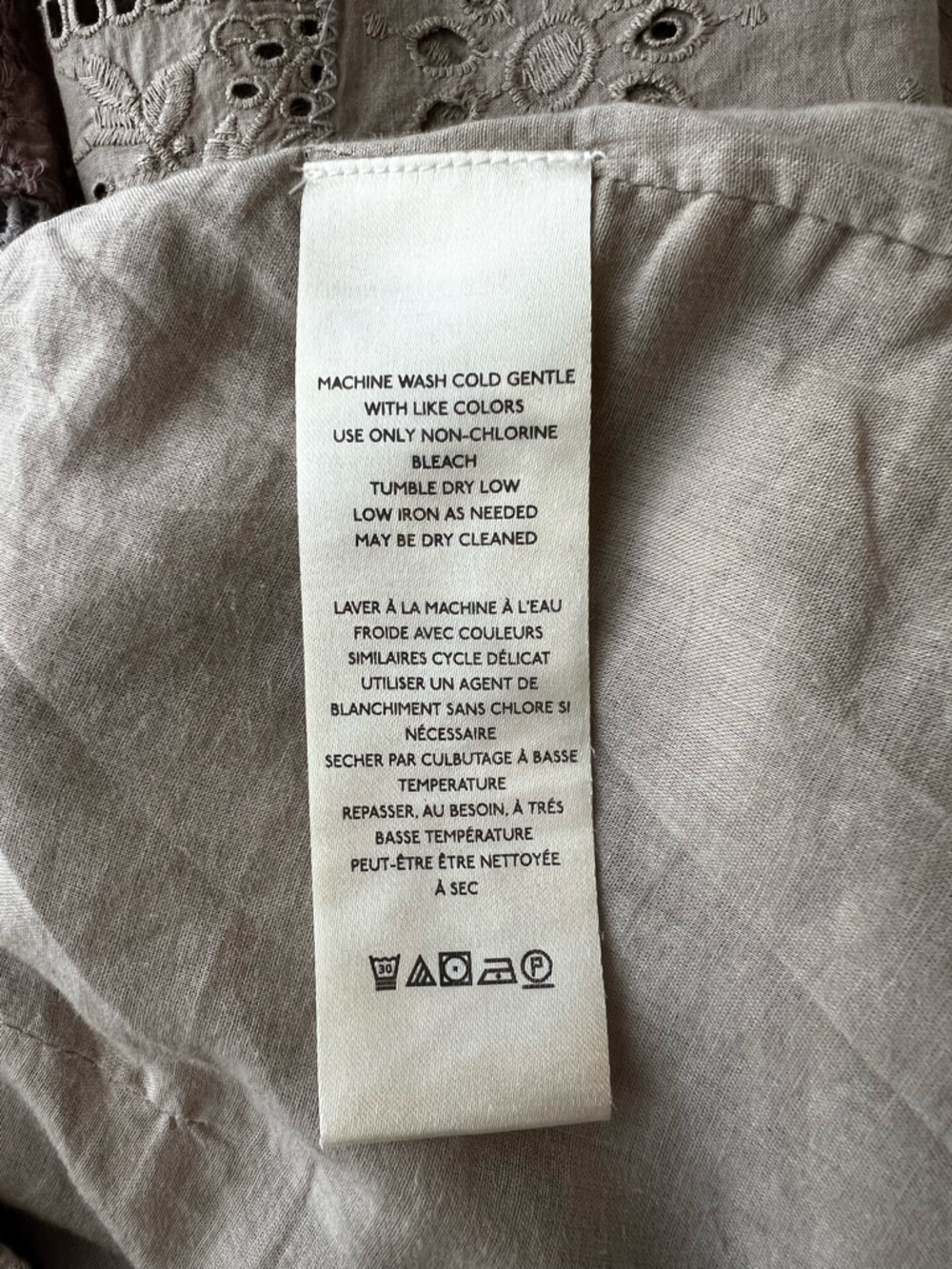 Free People’s Patchwork wide-leg boho pants, Sweet & Salty, Size 8 - Picture 8 of 11